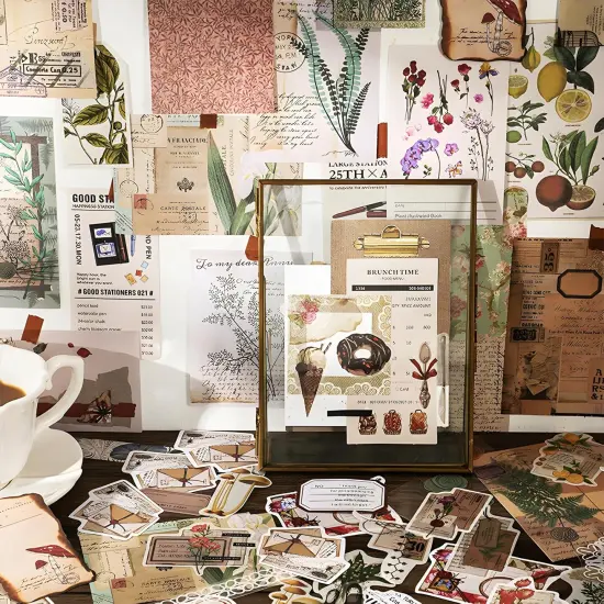 260 PCS Vintage Scrapbooking Kit (Natural) {5}