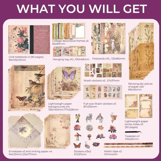 202 PCS Scrapbooking Kit - Rose Angel {2}