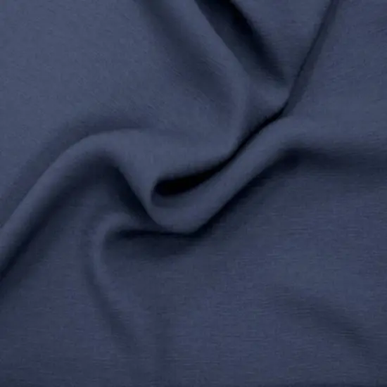 1 Yard Navy Crepe Ellisa Lightweight Polyester Fabric 58/60 Inches Wide for Clothing {1}