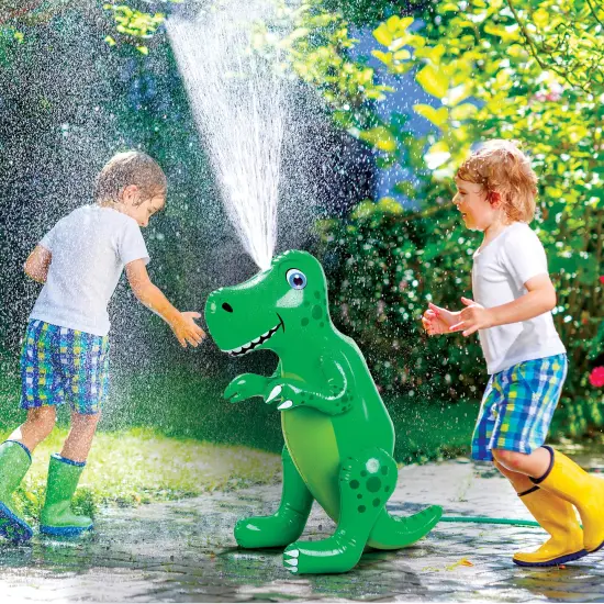 Collections Etc Childrens Summer Time Dinosaur Inflatable Sprinkler {2}