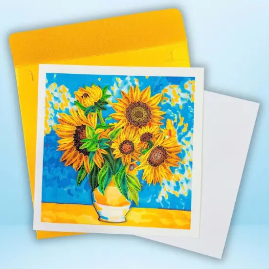 Quilling Cards, Greeting Cards, handmade quilled cards, Greetings Mothers Day Card for Mom (The Difference She's Made) with sunflowers {4}