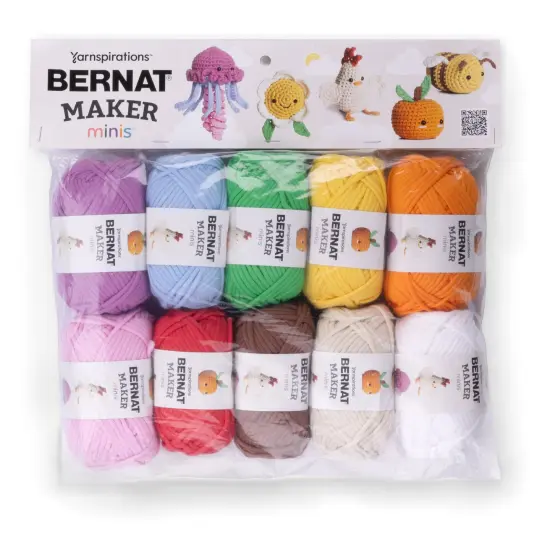 Bernat Maker Minis Yarn Pack-10 Bright Colors {1}