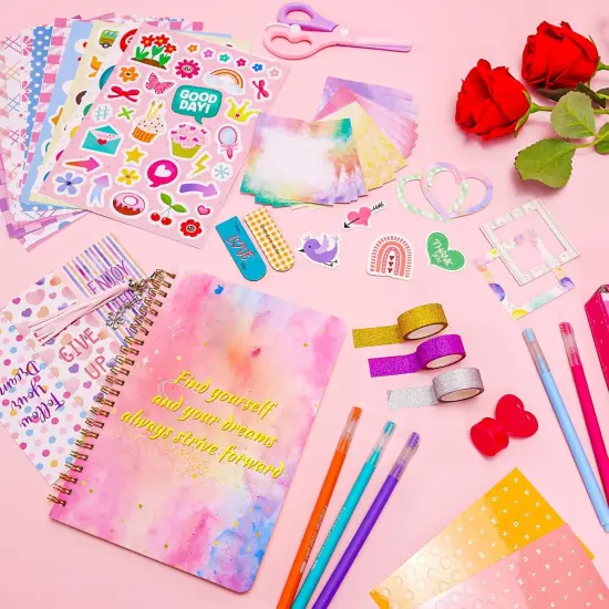 DIY Journal Kit with Stickers & Scrapbook Supplies {4}
