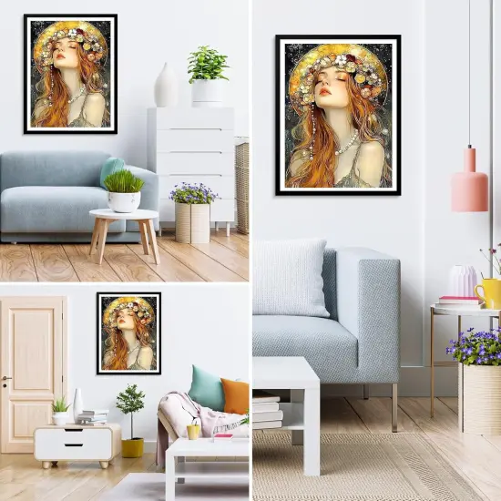 Beautiful Woman Diamond Art Painting Kits for Adults {2}