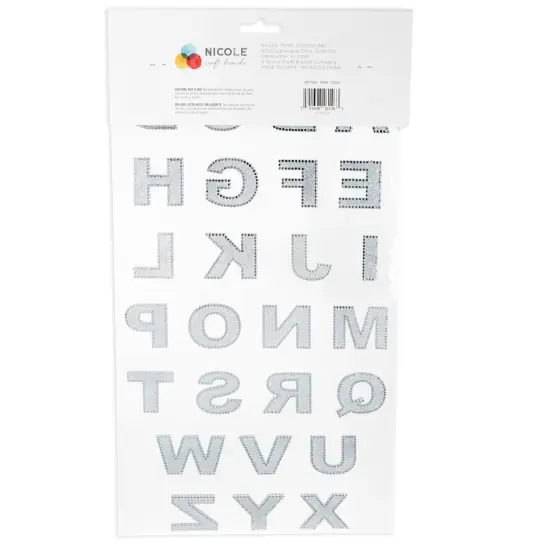 Craft Perfect Bling Sheet 2/Pkg1.5"-Crystal Letters {5}