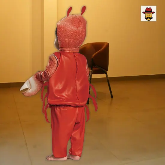 Baby Classic Little Mermaid Sebastian Costume, Crab Body Soft Pants Headpiece {5}