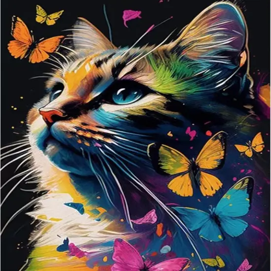Cat Paint by Numbers Kit - 16x20 Inch {1}