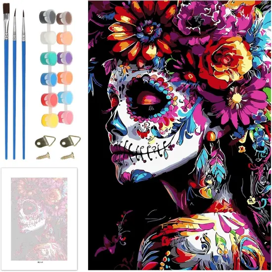 Gothic Paint by Numbers Kit - 8x12 Inches {1}