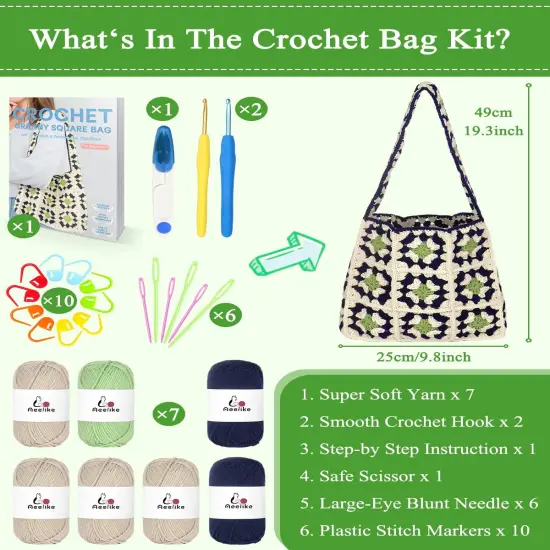 Crochet Bag Kit for Beginners {4}