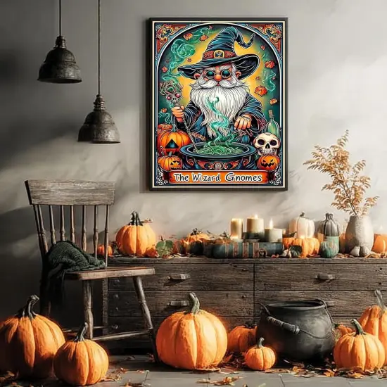 The Wizard Gnomes Diamond Painting Kits - 12 x 16 Inch {3}
