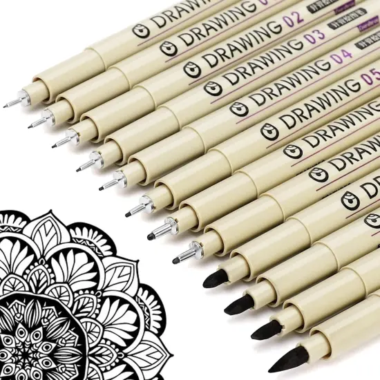 Micro Fineliner Drawing Art Pens {1}