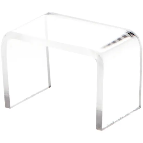 Plymor Clear Acrylic Rectangular Display Riser, 1" H x 1.5" W x 1" D (3/32" thick) {1}