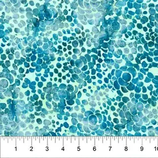 Banyan 83241-63 - NATURE'S BEAUTY - Stone Walkway - Teal 45" Fabric Per Yard {1}
