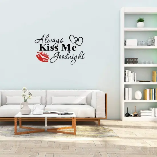 Always Kiss Me Goodnight Wall Decal {3}