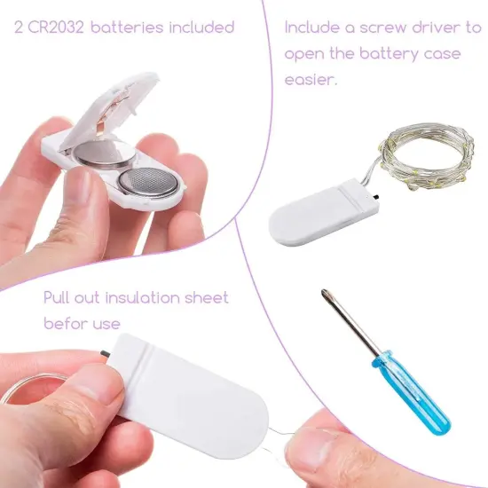 8 Pack 30 Led Fairy Lights Battery Operated String Lights {2}