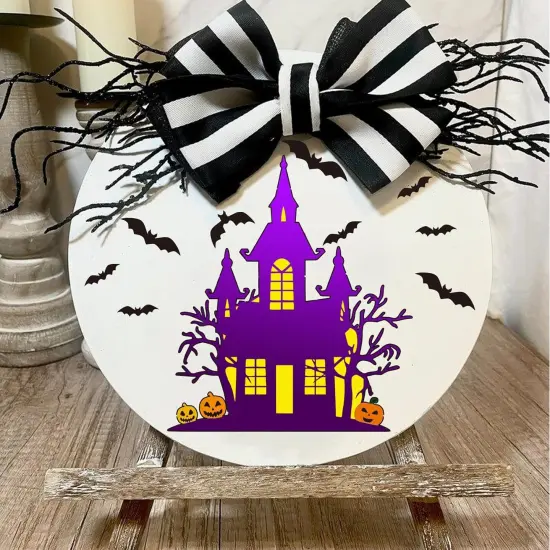 9pcs Halloween Doormat Stencils Large Crafts Stencils (9 Wed Mats) {3}