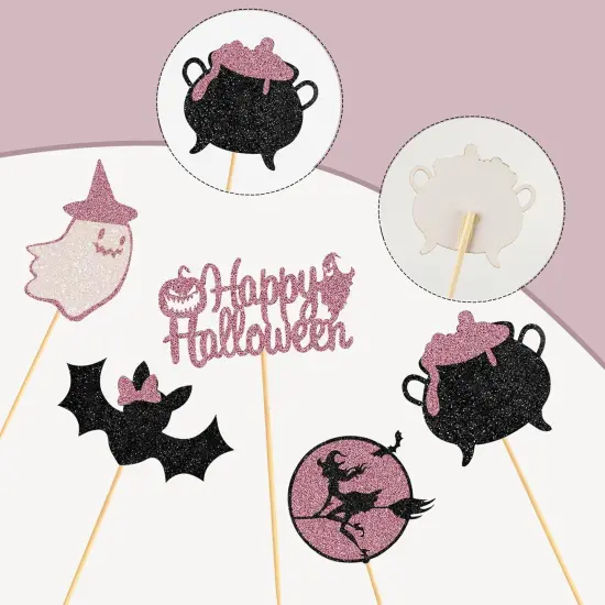 60Pcs Halloween Cupcake Toppers {2}