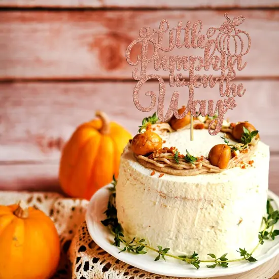 A Little Pumpkin is On The Way Cake Topper {4}