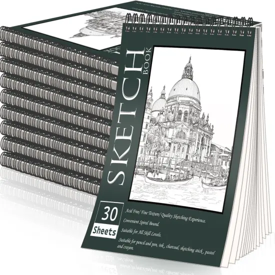 10 Pack Sketch Books - 8.5" x 11" {1}