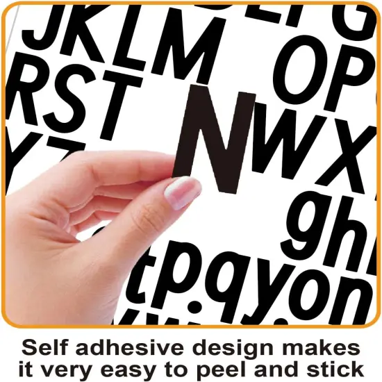 10 Sheets Letter and Number Stickers 1.5 inch Vinyl {2}