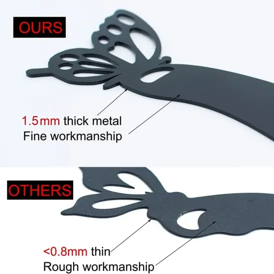 (2 PCS) - Black Cat Yard Signs Stake Decor with Butterfly {3}