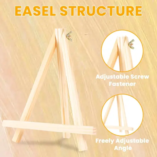 52 Pcs Art Canvas Painting Kit Supplies Set for Kids {3}