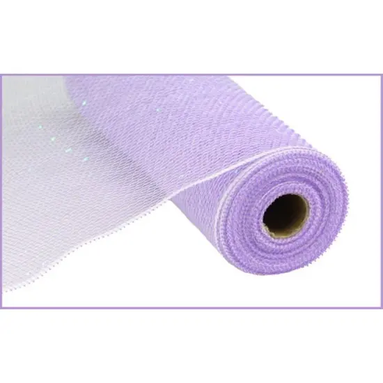 10.5" Poly Mesh Roll Ribbon: Iridescent Lavender {1}