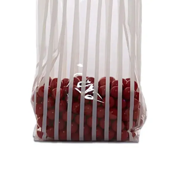 4''x2 1/2"x9 1/2" Striped Cello Bags for Gift Wrapping {5}