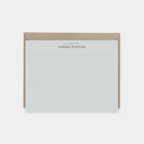 Lined Modern Note Cards {1}