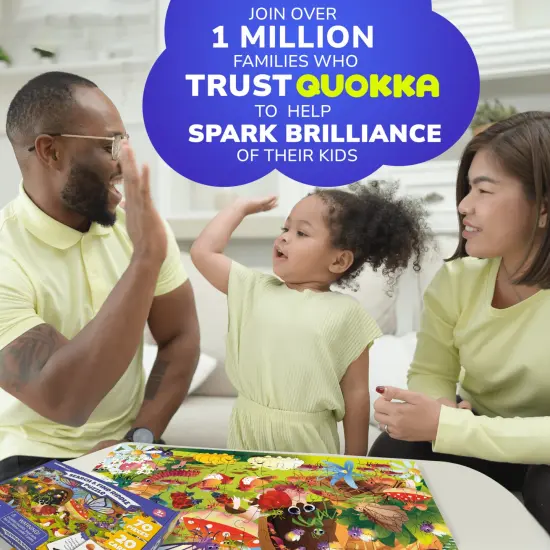 70 Pcs Search and Find Riddle Puzzles with Cards for Kids | Bugs {6}