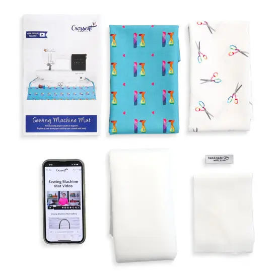 Crosscut Sewing Co.&reg; Sewing Machine Mat Sewing Project Kit for Beginners with Fabric, Instructions and Video Sewing machines {5}
