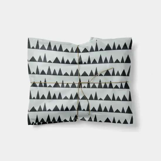 Holiday Sawtooth Trees Gift Wrap {1}