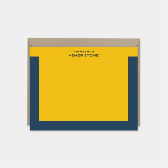 Color Block Bracket Note Cards III {1}