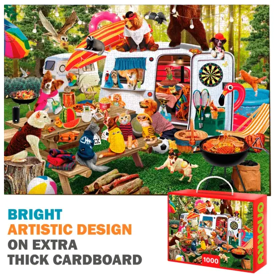 1000 Pcs Jigsaw Puzzle for Adults | Animals {3}