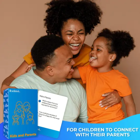 Rethink!: Conversation Starters for Kids | 250 Conversation Cards Family Pack {6}