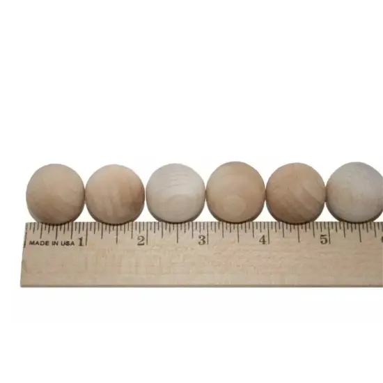 Kitcheniva 30 Pcs 1" Maple Wood Balls Sorting Games Math Waldorf Games Craft {2}