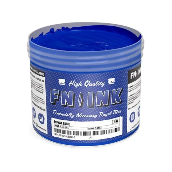 FN-INK Plastisol Screen Printing Ink Royal Blue {1}
