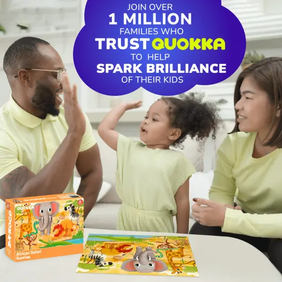 30 Pcs Jigsaw Puzzles for Kids | Africa Animals {5}