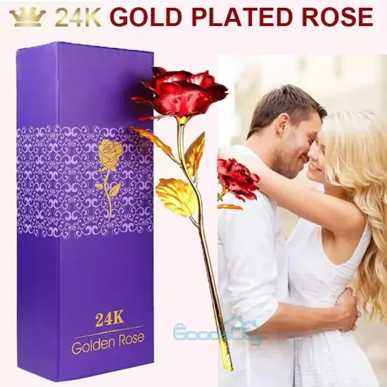 Mothers Day Real Dipped Rose 24k Gold Rose Best Gift Mother's Day Mom Wife Gifts {5}