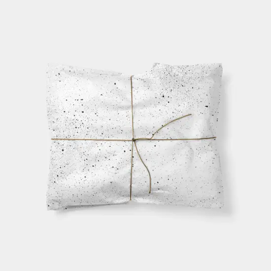 Black & White Speckle Gift Wrap {1}