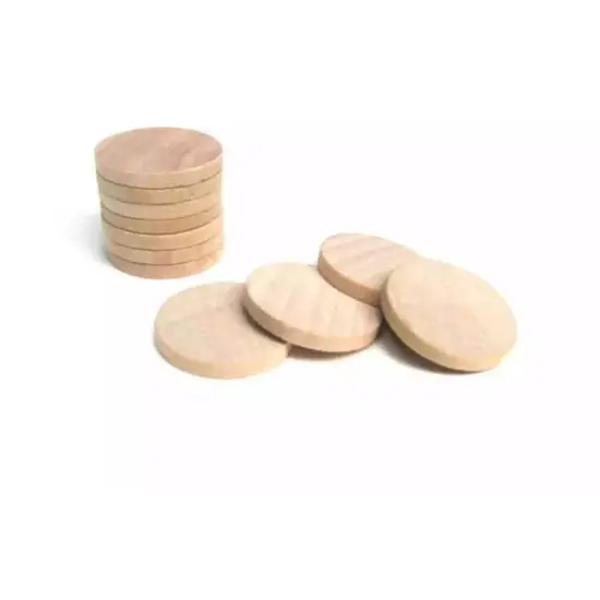 Kitcheniva 25 Pcs Wooden Circles Round Disc Wood Pendant Crafts Art {2}
