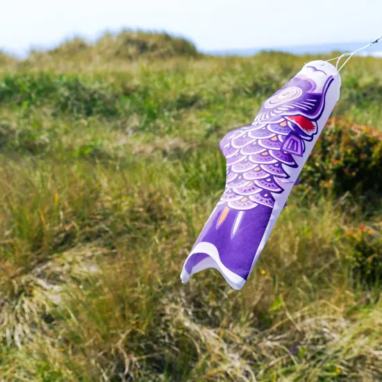 In the Breeze Koi Fish Windsock, 24-Inch, Purple {3}