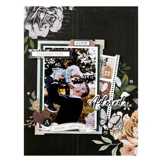 Spellbinders BetterPress Plate & Die Set Golden Afternoon-Cherish This, Golden Afternoon {4}