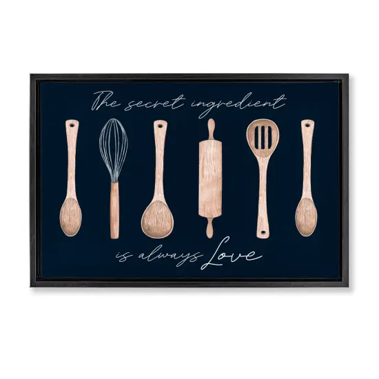 Stupell Industries Secret Ingredient Always Love Floating Frame Design by Lux + Me Designs {1}