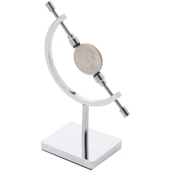 Bard's Chrome Sphere Holder Caliper Stand, 4.5" H x 2.375" W x 1.5" D (For 0.375" to 1.75" Items) {3}
