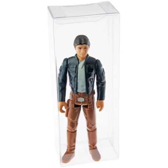 Plymor Clear Folding Action Figure Storage / Display Protector Box, 1.75" W x 1.25" D x 4.5" H, fits 3.75" Figures {4}