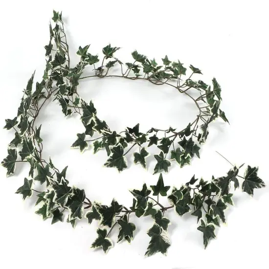 6ft Variegated English Ivy Garland with Silk Leaves, Floral Home by Artificial Flowers {5}