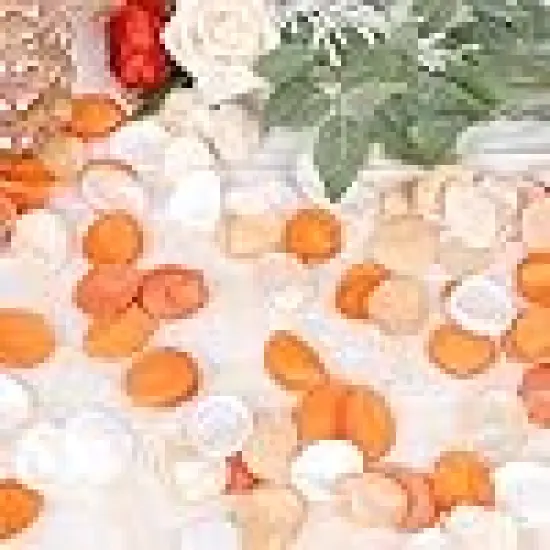 Fake Rose Petals Fall Wedding Decor {3}