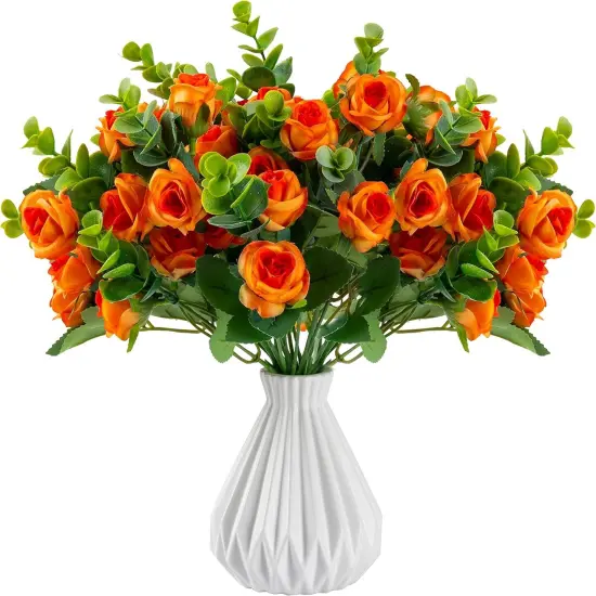 Artificial Flowers Fake Silk Rose for Decoration {2}