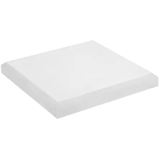 Plymor Frosted Acrylic Square Beveled Display Base, 6" W x 6" D x 0.75" H {1}